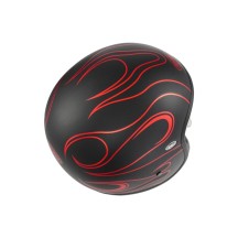 CASCO JET PREMIER VINTAGE FR ROJO CROMADO BM ECE 22-06