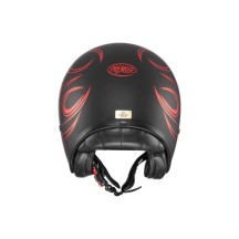 CASCO JET PREMIER VINTAGE FR ROJO CROMADO BM ECE 22-06