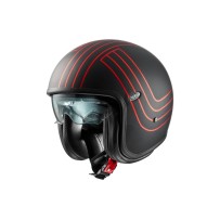CASCO JET PREMIER VINTAGE EX ROJO CROMADO BM ECE 22-06