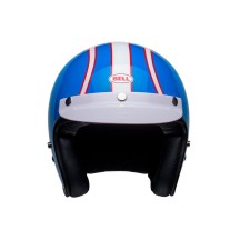 CASCO JET BELL CUSTOM 500 SIX DAY STEVE MCQUEEN AZUL / BLANCO