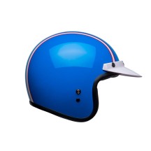 CASCO JET BELL CUSTOM 500 SIX DAY STEVE MCQUEEN AZUL / BLANCO