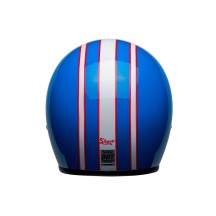 CASCO JET BELL CUSTOM 500 SIX DAY STEVE MCQUEEN AZUL / BLANCO