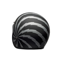 CASCO JET BELL CUSTOM 500 VERTIGO NERO ARGENTO OPACO
