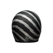 CASCO JET BELL CUSTOM 500 VERTIGO NERO ARGENTO OPACO