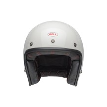 CASCO JET BELL CUSTOM 500 VINTAGE BLANCO BRILLO ECE 06