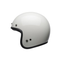 CASCO JET BELL CUSTOM 500 VINTAGE BLANCO BRILLO ECE 06