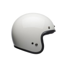 CASCO JET BELL CUSTOM 500 VINTAGE BLANCO BRILLO ECE 06