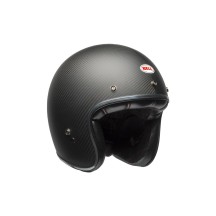 CASCO JET BELL CUSTOM 500 CARBON NEGRO MATE