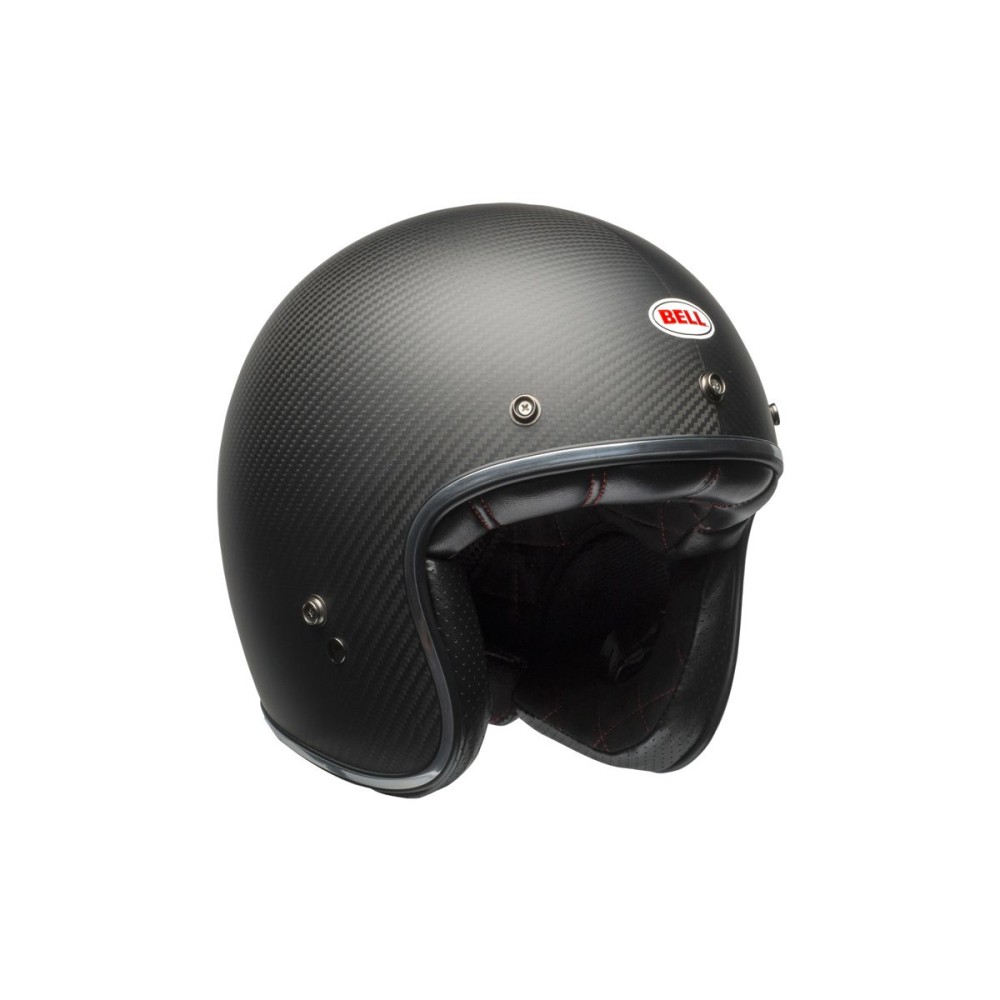 CASCO JET BELL CUSTOM 500 CARBON NEGRO MATE