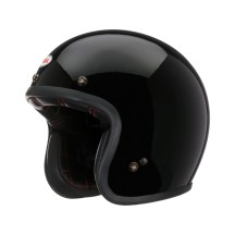 CASCO JET BELL CUSTOM 500 NEGRO BRILLO