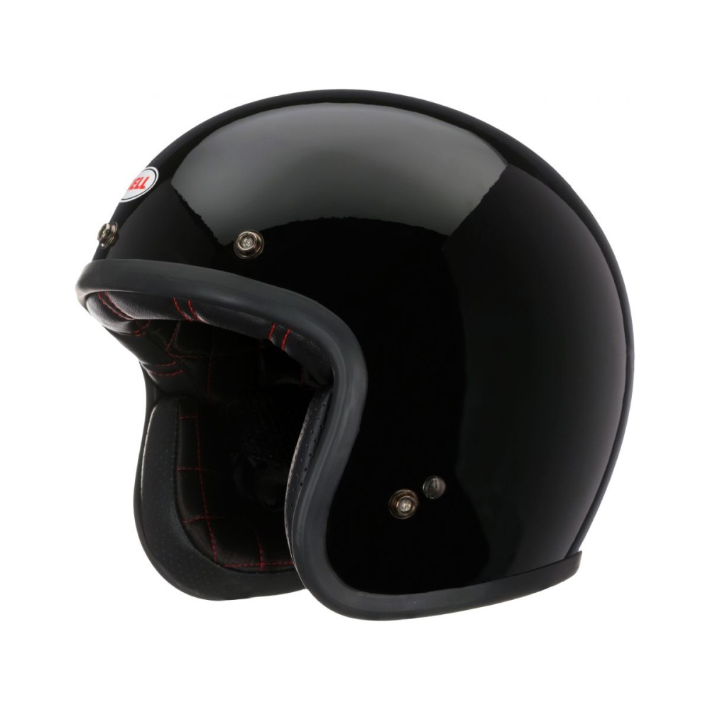 CASCO JET BELL CUSTOM 500 NEGRO BRILLO