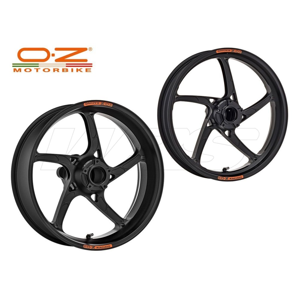 PAR DE LLANTAS DE ALUMINIO DOBLADO OZ RACING KAWASAKI ZX-10R 2016-2024 PAR DE LLANTAS DE ALUMINIO DOBLADO OZ RACING KAWASAKI ZX-10R 2016-2024