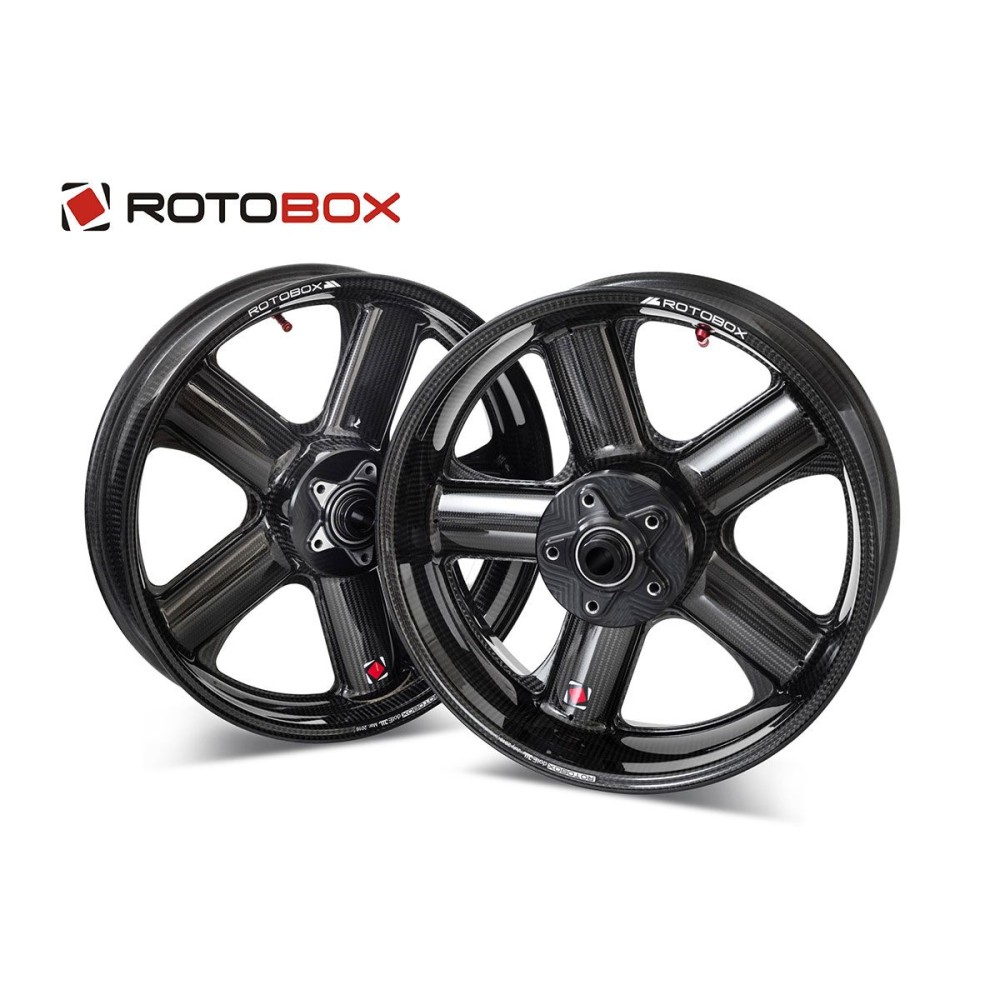 PAR DE LLANTAS DE CARBONO ROTOBOX RBX2 DUCATI PANIGALE V4 / S 2025 PAR DE LLANTAS DE CARBONO ROTOBOX RBX2 DUCATI PANIGALE V4 / S 2025