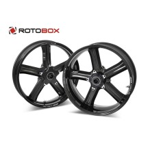PAR DE LLANTAS DE CARBONO ROTOBOX BOOST DOBLE BRAZO DUCATI SCRAMBLER POST. 6"