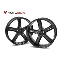 PAR DE LLANTAS DE CARBONO ROTOBOX BOOST DOBLE BRAZO DUCATI SCRAMBLER POST. 6"