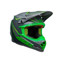 CASCO OFF ROAD BELL MOTO-9S FLEX SPRITE GRIS Y VERDE
