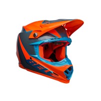 CASCO OFF ROAD BELL MOTO-9S FLEX SPRITE NARANJA Y GRIS