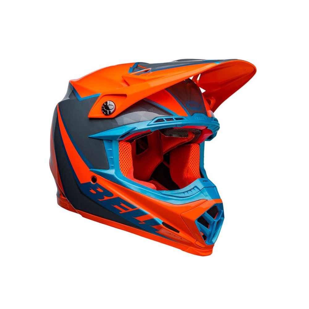 CASCO OFF ROAD BELL MOTO-9S FLEX SPRITE NARANJA Y GRIS