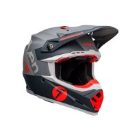 CASCO BELL MOTO-9S FLEX OFF ROAD GRIS ANTRACITA / NARANJA