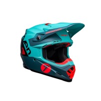 CASCO OFF ROAD BELL MOTO-9S FLEX NEGRO AQUA MATE