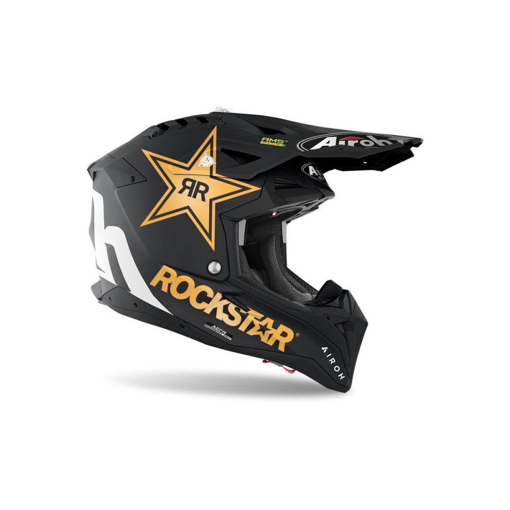 CASCO AIROH OFF ROAD AVIATOR 3 ROCKSTAR 22 NEGRO MATE
