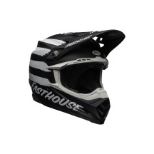 CASCO OFF ROAD BELL MOTO-9 MIPS FASTHOUSE SIGNA NEGRO BLANCO MATE