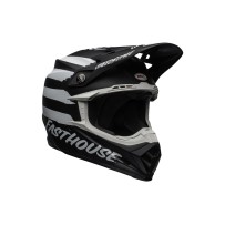 CASCO OFF ROAD BELL MOTO-9 MIPS FASTHOUSE SIGNA NEGRO BLANCO MATE