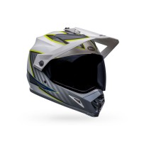 CASCO OFF ROAD BELL MX-9 ADV MIPS DALTON BLANCO Y AMARILLO FLUOR