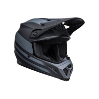 CASCO OFF ROAD BELL MX-9 MIPS DISRUPT NEGRO Y GRIS MATE
