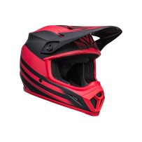 CASCO OFF ROAD BELL MX-9 MIPS DISRUPT NEGRO Y ROJO MATE