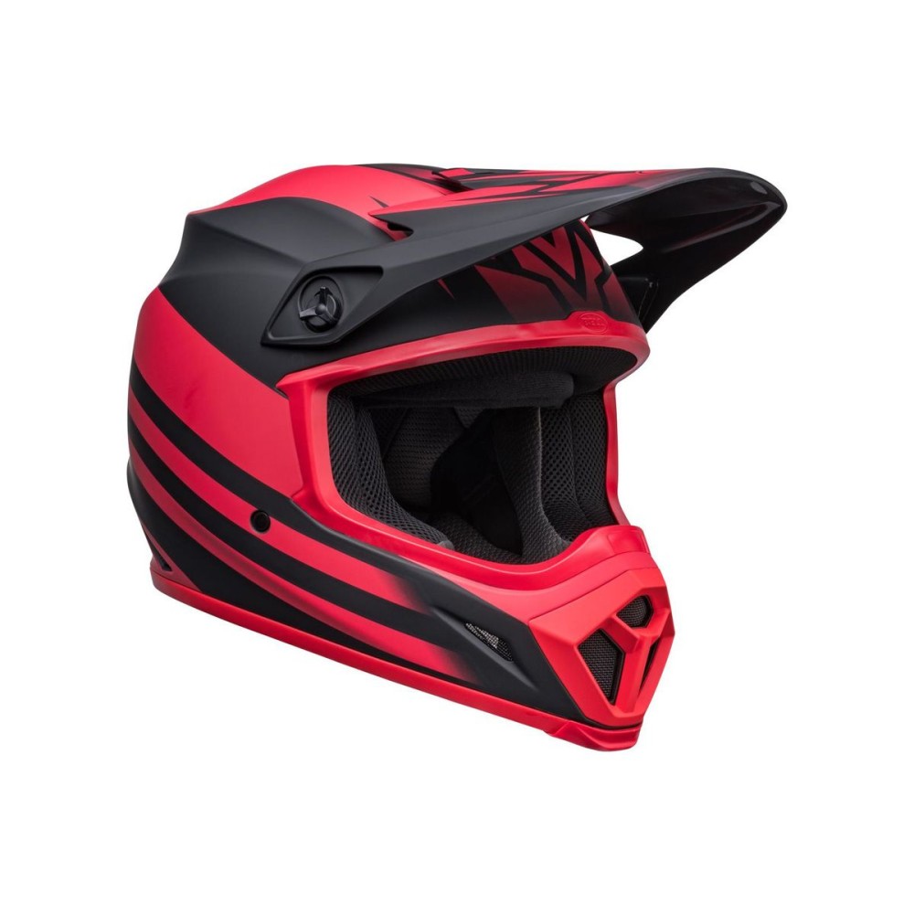CASCO OFF ROAD BELL MX-9 MIPS DISRUPT NEGRO Y ROJO MATE