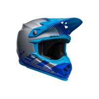 CASCO OFF ROAD BELL MOTO-9 MIPS LOUVER AZUL Y GRIS