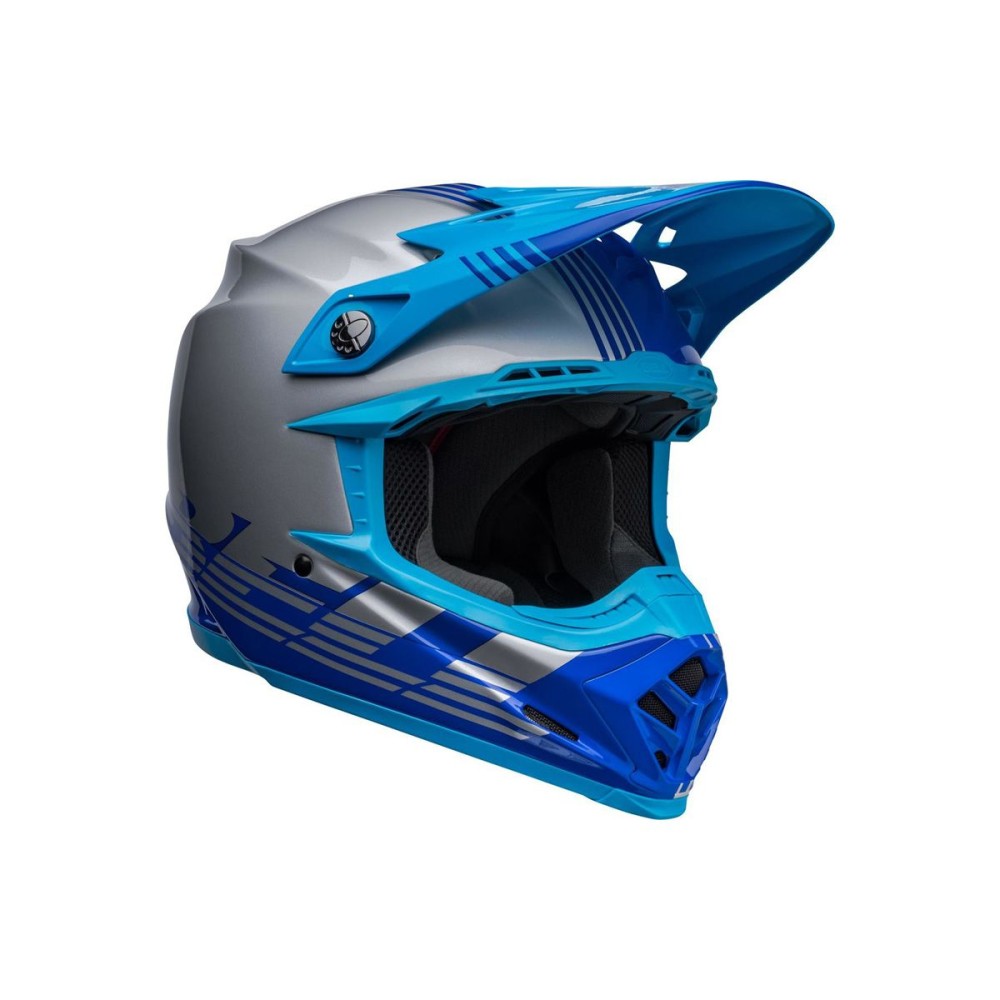 CASCO OFF ROAD BELL MOTO-9 MIPS LOUVER AZUL Y GRIS
