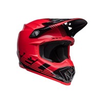CASCO OFF ROAD BELL MOTO-9 MIPS LOUVER NEGRO Y ROJO