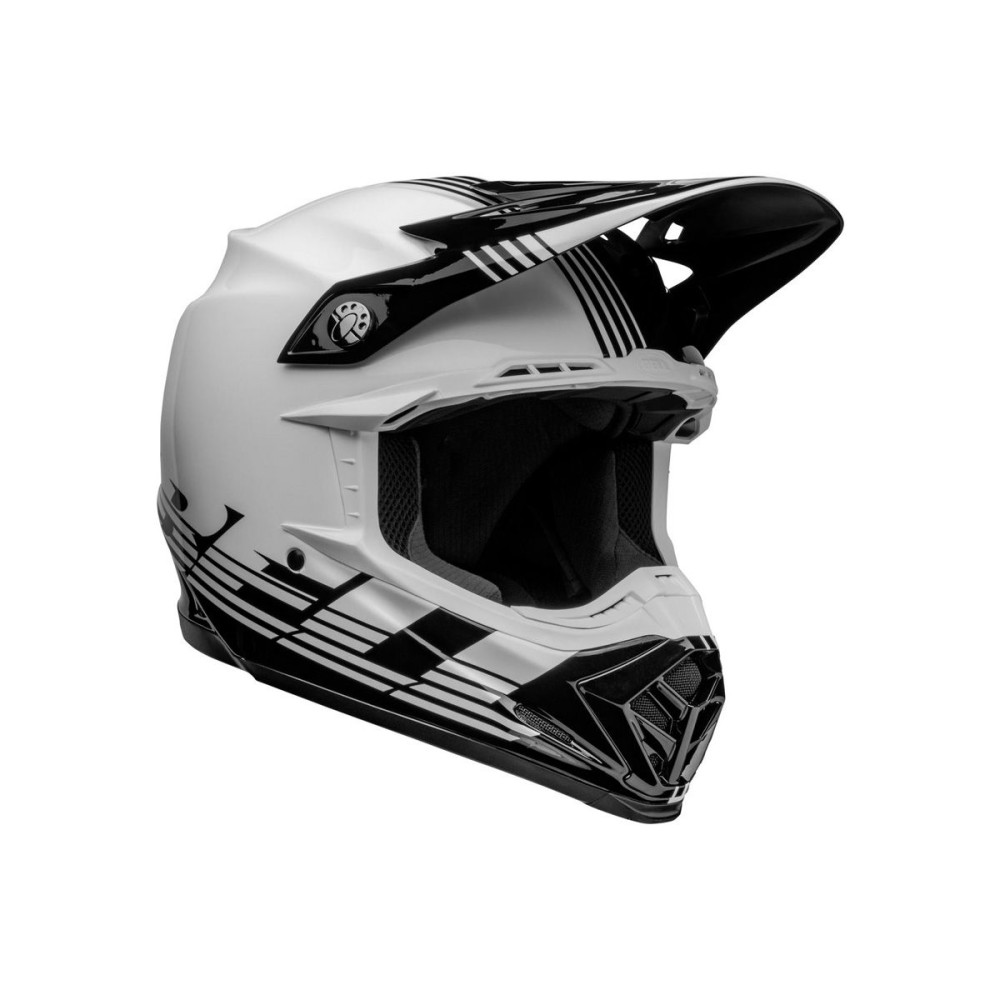 CASCO OFF ROAD BELL MOTO-9 MIPS LOUVER BLANCO Y NEGRO