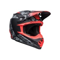 CASCO OFF ROAD BELL MOTO-9 MIPS VENOM NEGRO CAMO Y ROJO MATE