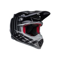 CASCO OFF ROAD BELL MOTO-9S FLEX SPRINT NEGRO Y GRIS MATE