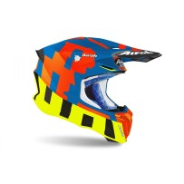 CASCO AIROH OFF ROAD TWIST 2.0 CHASIS AMARILLO/AZUL MATE