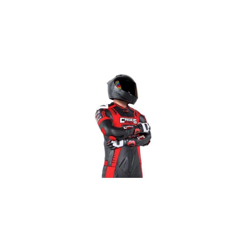 MONO XFOUR ADULTO MODELO CASES x MIR RACING ROJO Y NEGRO