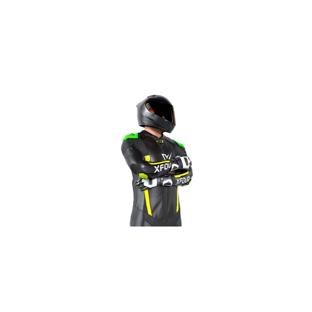 MONO XFOUR ADULTO MODELO NEGRO Y AMARILLO FLUOR 2025