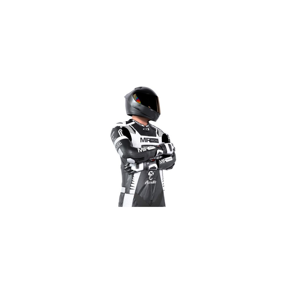 MONO XFOUR MODELO MOTO RACE x MIR RACING ADULTO BLANCO Y NEGRO