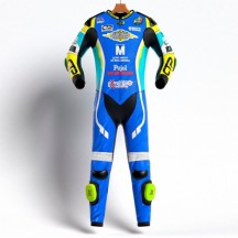 MONO XFOUR ADULTO MODELO AZUL Y AMARILLO FLUOR CTP X MIR RACING