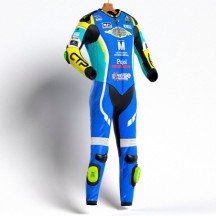 MONO XFOUR ADULTO MODELO AZUL Y AMARILLO FLUOR CTP X MIR RACING