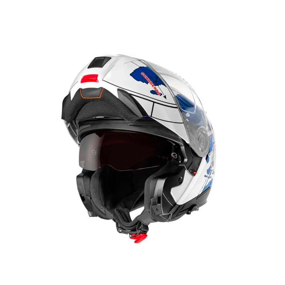 CASCO MODULAR SCHUBERTH C5 ECE DEKOR GLOBE AZUL CASCO MODULAR SCHUBERTH C5 ECE DEKOR GLOBE AZUL
