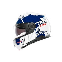 CASCO MODULAR SCHUBERTH C5 ECE DEKOR GLOBE AZUL