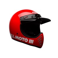 CASCO TOURING BELL MOTO-3 CLASSIC ROJO BRILLANTE