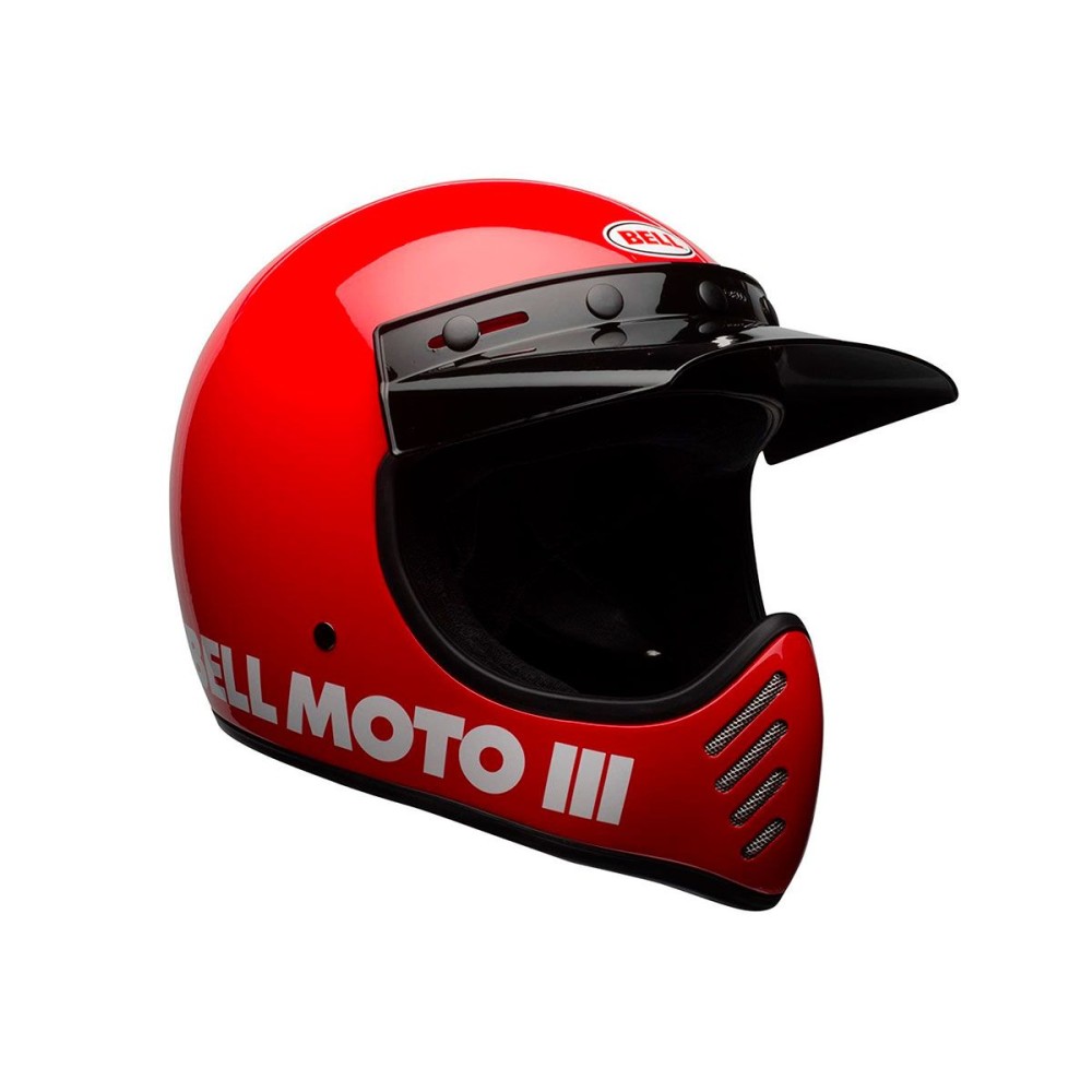 CASCO TOURING BELL MOTO-3 CLASSIC ROJO BRILLANTE CASCO TOURING BELL MOTO-3 CLASSIC ROJO BRILLANTE
