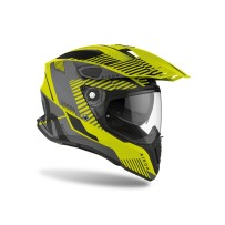 CASCO TOURING AIROH COMMANDER BOOST AMARILLO NEGRO MATE