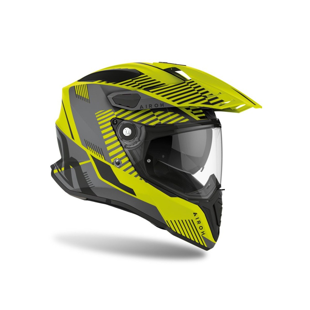 CASCO TOURING AIROH COMMANDER BOOST AMARILLO NEGRO MATE