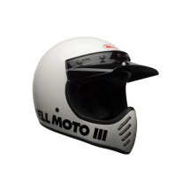 CASCO BELL MOTO-3 CLASSIC TOURING BLANCO BRILLANTE